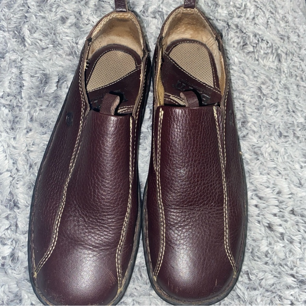 Dr. Martens Brown Leather Slip-On Loafers